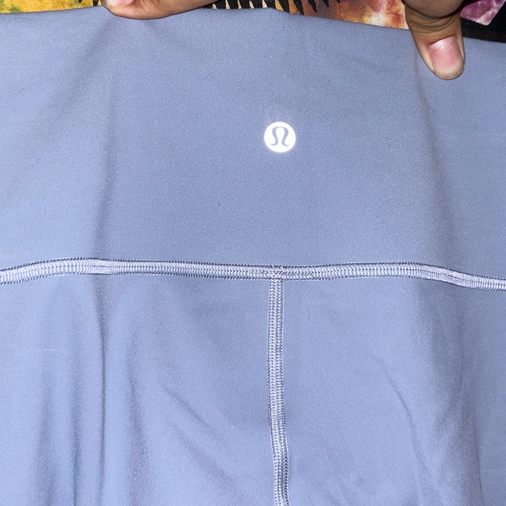 lululemon light blue yoga align high-rise leggings with pockets 25”